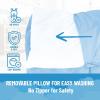 imageJay Franco Kids Nap Mat with Embedded Pillow ampamp Blanket  Soft 46quotx20quot Microfiber Sleeping Bag with Name Tag ampamp Handle for School Travel Sleepover Gray  Star WarsPink  Bluey