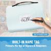 imageJay Franco Kids Nap Mat with Embedded Pillow ampamp Blanket  Soft 46quotx20quot Microfiber Sleeping Bag with Name Tag ampamp Handle for School Travel Sleepover Gray  Star WarsBlue  Bluey