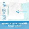 imageJay Franco Kids Nap Mat with Embedded Pillow ampamp Blanket  Soft 46quotx20quot Microfiber Sleeping Bag with Name Tag ampamp Handle for School Travel Sleepover Gray  Star WarsBlue  Bluey