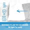 imageJay Franco Kids Nap Mat with Embedded Pillow ampamp Blanket  Soft 46quotx20quot Microfiber Sleeping Bag with Name Tag ampamp Handle for School Travel Sleepover Gray  Star WarsGray  Star Wars