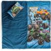 imageJay Franco Kids Slumber Bag and Pillow  54 x 27 Inch Comfy Indoor Sleeping Bag for School and Sleepovers 2 Piece Set Blue  Star WarsBlue  Monster Jam