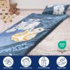 imageJay Franco Kids Slumber Bag and Pillow  54 x 27 Inch Comfy Indoor Sleeping Bag for School and Sleepovers 2 Piece Set Blue  Star WarsBlue  Star Wars
