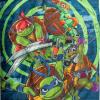 imageJay Franco Kids Slumber Bag and Pillow  54 x 27 Inch Comfy Indoor Sleeping Bag for School and Sleepovers 2 Piece Set Blue  Star WarsBlue  Teenage Mutant Ninja Turtles