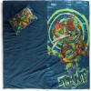 imageJay Franco Kids Slumber Bag and Pillow  54 x 27 Inch Comfy Indoor Sleeping Bag for School and Sleepovers 2 Piece Set Blue  Star WarsBlue  Teenage Mutant Ninja Turtles