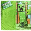 imageJay Franco Kids Slumber Bag and Pillow  54 x 27 Inch Comfy Indoor Sleeping Bag for School and Sleepovers 2 Piece Set Blue  Star WarsGreen  Minecraft