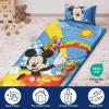 imageJay Franco Kids Slumber Bag and Pillow  54 x 27 Inch Comfy Indoor Sleeping Bag for School and Sleepovers 2 Piece Set Blue  Star WarsMulti  Mickey Mouse