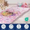 imageJay Franco Kids Slumber Bag and Pillow  54 x 27 Inch Comfy Indoor Sleeping Bag for School and Sleepovers 2 Piece Set Blue  Star WarsPink  Princess