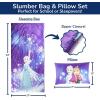 imageJay Franco Kids Slumber Bag and Pillow  54 x 27 Inch Comfy Indoor Sleeping Bag for School and Sleepovers 2 Piece Set Blue  Star WarsPurple  Frozen