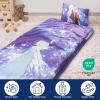 imageJay Franco Kids Slumber Bag and Pillow  54 x 27 Inch Comfy Indoor Sleeping Bag for School and Sleepovers 2 Piece Set Blue  Star WarsPurple  Frozen