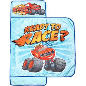 imageJay Franco Kids Nap Mat with Embedded Pillow ampamp Blanket  Soft 46quotx20quot Microfiber Sleeping Bag with Name Tag ampamp Handle for School Travel Sleepover Gray  Star WarsBlue  Blaze