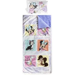 imageJay Franco Kids Slumber Bag and Pillow  54 x 27 Inch Comfy Indoor Sleeping Bag for School and Sleepovers 2 Piece Set Blue  Star WarsPurple  Minnie Mouse