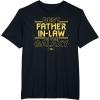 imageStar Wars Best FatherinLaw in the Galaxy Fathers Day TShirtBlack