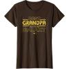 imageStar Wars Best Grandpa in the Galaxy Birthday Fathers Day TShirtBrown