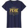 imageStar Wars Best Pre in the Galaxy Birthday La Fte des Pres TShirtNavy Blue