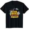 imageStar Wars Classic Movie Characters Retro Toon Birthday Squad TShirtBlack