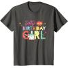 imageStar Wars Grogu Mandalorian Toon Dad of the Birthday Girl TShirtAsphalt Grey