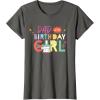 imageStar Wars Grogu Mandalorian Toon Dad of the Birthday Girl TShirtAsphalt Grey