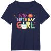 imageStar Wars Grogu Mandalorian Toon Dad of the Birthday Girl TShirtNavy Blue