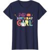 imageStar Wars Grogu Mandalorian Toon Dad of the Birthday Girl TShirtNavy Blue