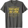 imageStar Wars Best FatherinLaw in the Galaxy Fathers Day TShirtAsphalt Grey