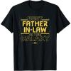 imageStar Wars Best FatherinLaw in the Galaxy Fathers Day TShirtBlack