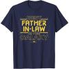 imageStar Wars Best FatherinLaw in the Galaxy Fathers Day TShirtNavy Blue