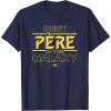imageStar Wars Best Pre in the Galaxy Birthday La Fte des Pres TShirtNavy Blue