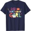 imageStar Wars Grogu Mandalorian Toon Dad of the Birthday Girl TShirtNavy Blue