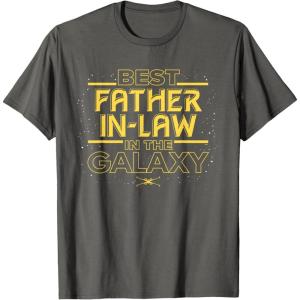 imageStar Wars Best FatherinLaw in the Galaxy Fathers Day TShirtAsphalt Grey