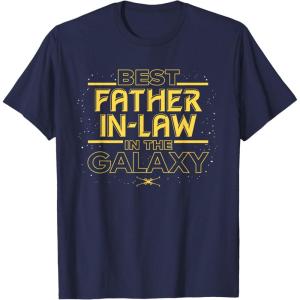 imageStar Wars Best FatherinLaw in the Galaxy Fathers Day TShirtNavy Blue