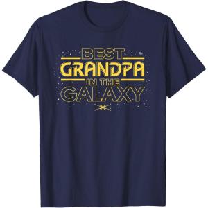 imageStar Wars Best Grandpa in the Galaxy Birthday Fathers Day TShirtNavy Blue