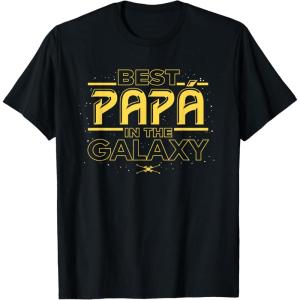imageStar Wars Best Pap in the Galaxy Birthday Da del Padre TShirtBlack
