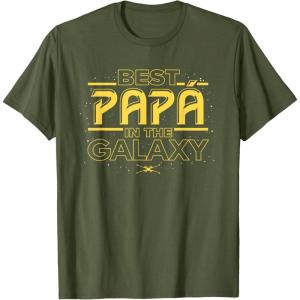 imageStar Wars Best Pap in the Galaxy Birthday Da del Padre TShirtOlive Green