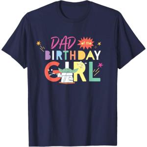 imageStar Wars Grogu Mandalorian Toon Dad of the Birthday Girl TShirtNavy Blue