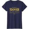 imageStar Wars Best Tochter in the Galaxy Family Trip German TShirtNavy Blue