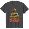 imageStar Wars Boba Fett Skeleton Halloween Costume TShirtDark Heather Grey