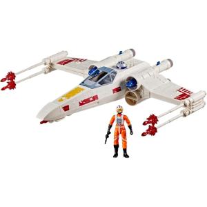 imageSTAR WARS Epic World of Action Luke Skywalkers Force Strike XWing 4Inch Scale Action Figure ampamp Vehicle Toys for Boys ampamp Girls Ages 4