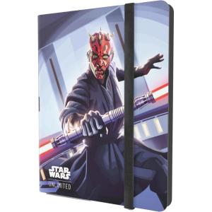 imageStar Wars Unlimited Casual Album 18Pocket  Holds 360 DoubleSleeved Cards SideLoading Pockets ampamp Elastic Strap Officially Licensed Accessory QuiGon Jinn Design Made by Gamegenic