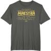 imageStar Wars Best Maestra in the Galaxy Teacher Gift Spanish TShirtAsphalt Grey