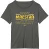 imageStar Wars Best Maestra in the Galaxy Teacher Gift Spanish TShirtAsphalt Grey