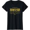 imageStar Wars Best Maestra in the Galaxy Teacher Gift Spanish TShirtBlack
