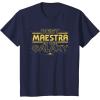 imageStar Wars Best Maestra in the Galaxy Teacher Gift Spanish TShirtNavy Blue