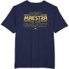 imageStar Wars Best Maestra in the Galaxy Teacher Gift Spanish TShirtNavy Blue