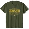 imageStar Wars Best Maestra in the Galaxy Teacher Gift Spanish TShirtOlive Green
