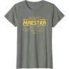 imageStar Wars Best Maestra in the Galaxy Teacher Gift Spanish TShirtOlive Heather