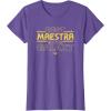 imageStar Wars Best Maestra in the Galaxy Teacher Gift Spanish TShirtPurple Heather