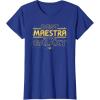 imageStar Wars Best Maestra in the Galaxy Teacher Gift Spanish TShirtRoyal Blue