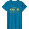 imageStar Wars Best Maestra in the Galaxy Teacher Gift Spanish TShirtSapphire Blue