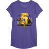 imageStar Wars Classic Characters Fifth Birthday 5 Years Old TShirtPurple Heather