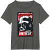 imageStar Wars Darth Vader There is No Escape Its My Birthday TShirtAsphalt Grey